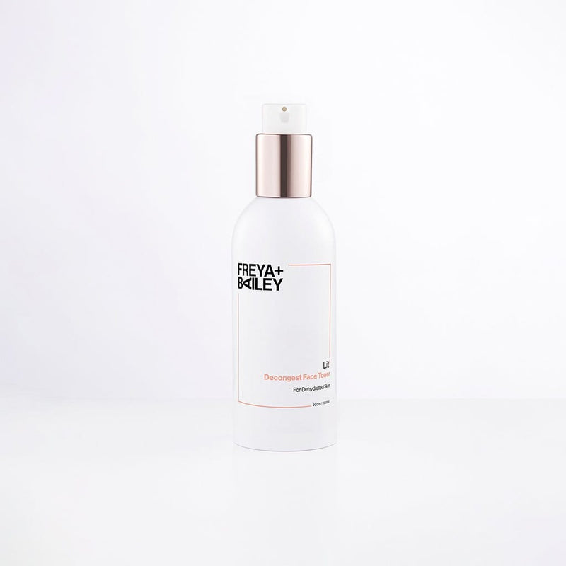 LIT! DECONGEST FACE TONER WITH ROSE + VITAMIN C (Dehydrated Skin) - Freya + Bailey Skincare